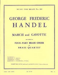 MARCH AND GAVOTTE BRASS QUARTET cover